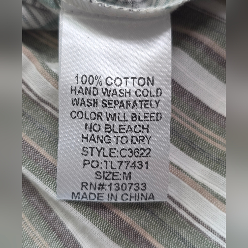 Umgee Plaid Striped Patchwork Ruffle Hem Top Blou… - image 11